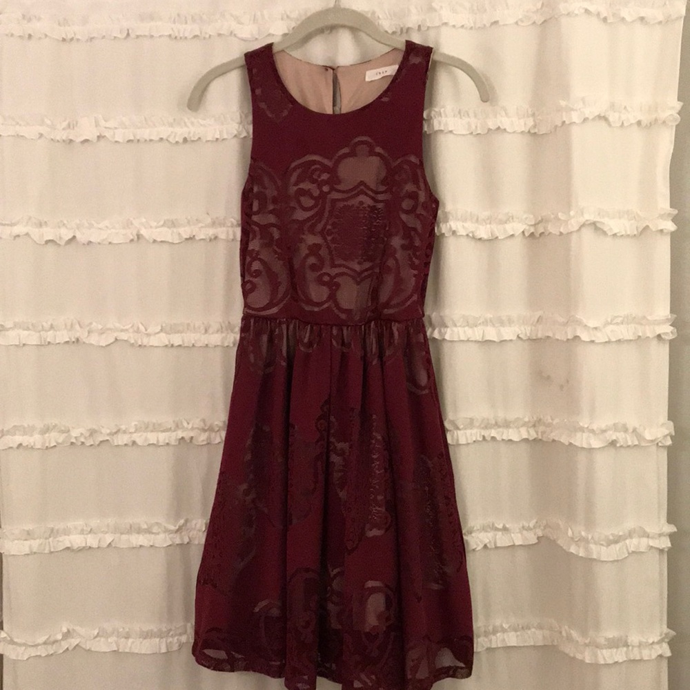 Burgundy dress by Lush